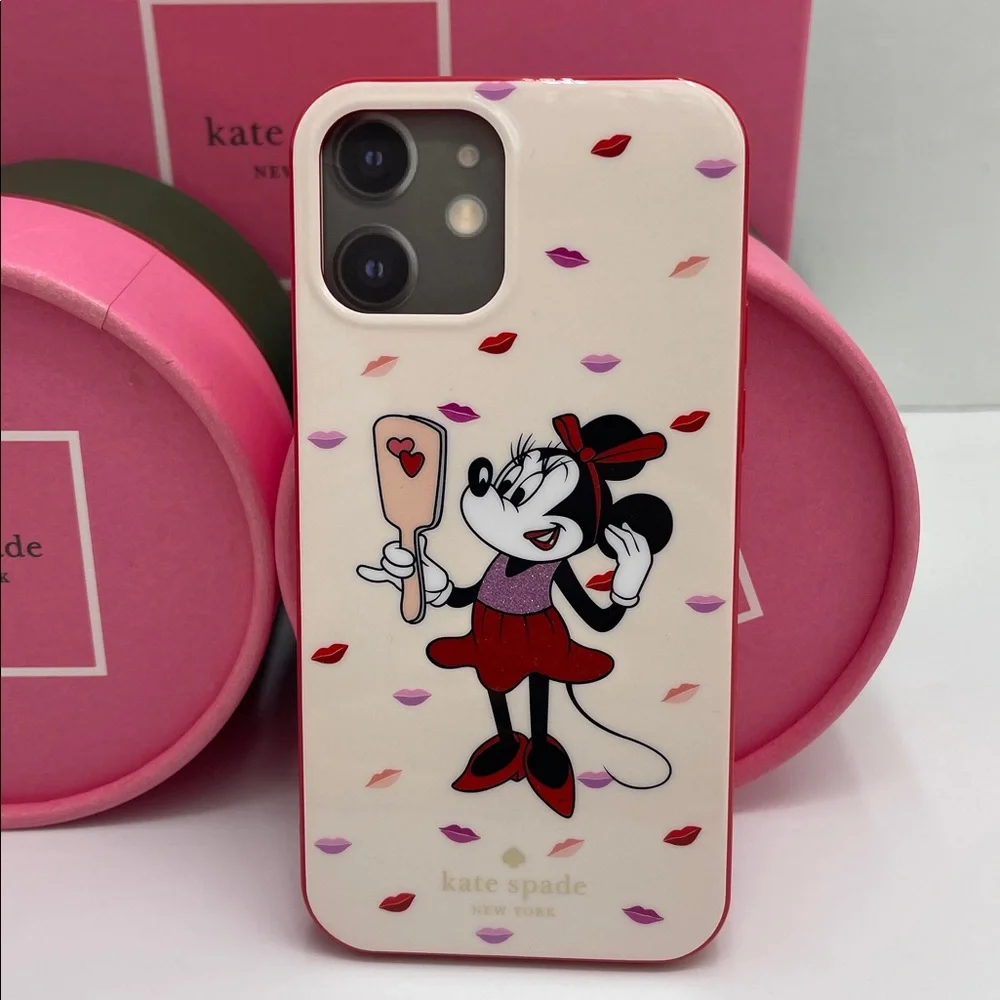 Kate Spade Minnie Mouse iPhone 12/12 Pro Case - Cream and Red